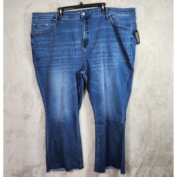 Candace Cameron Bure Denim - Candace Cameron Bure Jeans Womens 30W‎ Blue Raw Hem Embroidered Pockets A593157